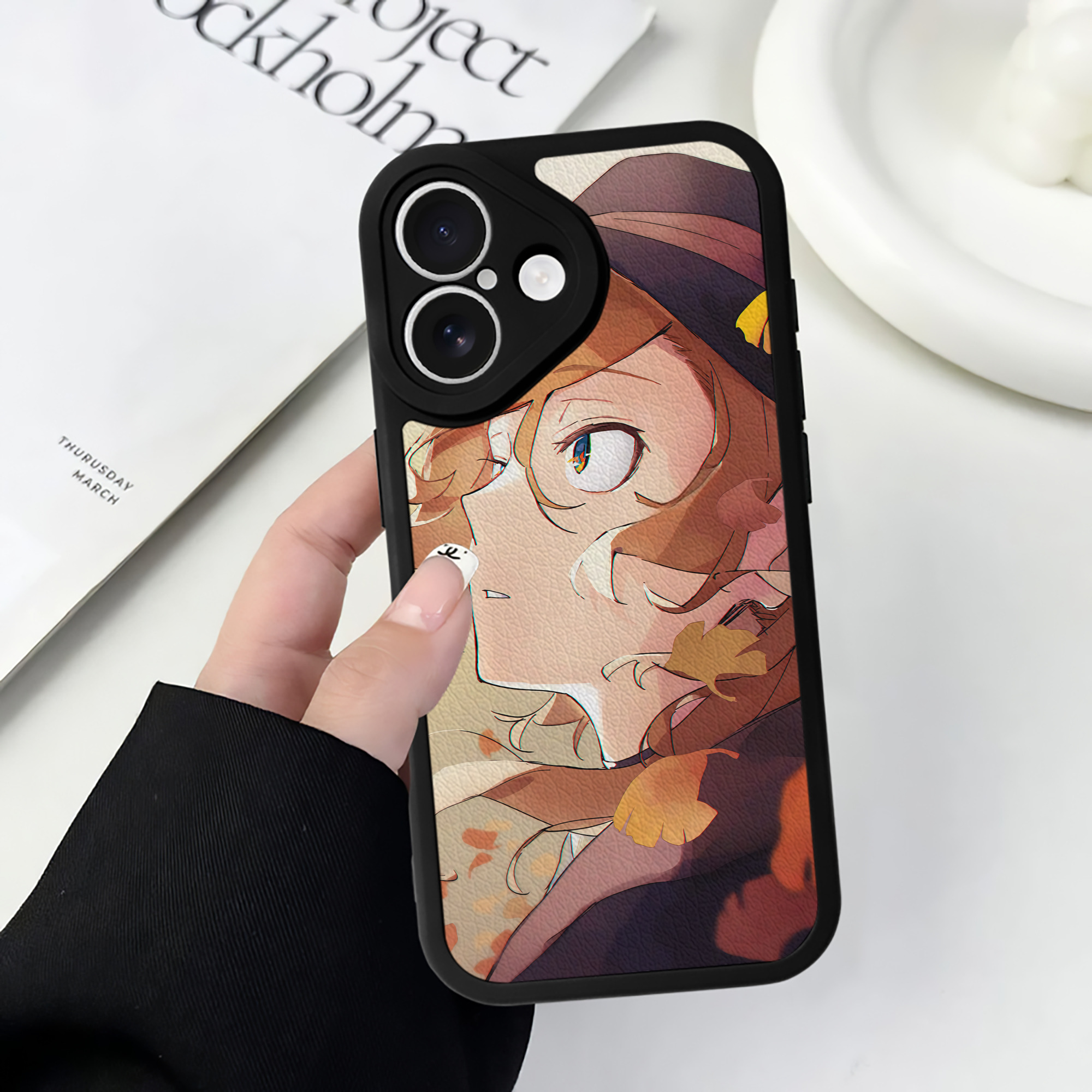 （画像用） 文豪ストレイドッグス Bungo Stray Dogs 【iPhone 16シリーズ対応】シリコンスマホケース（レザー調） 材質：シリコン